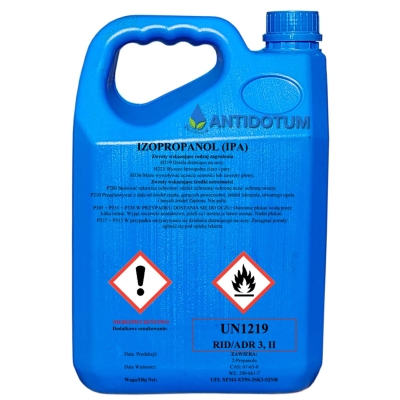 Izopropanol 5 litrów (UN1219, 3, II)